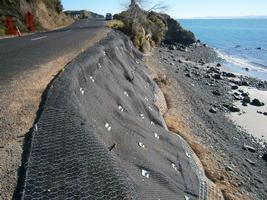 Rockfall Matting With Rock Bolts